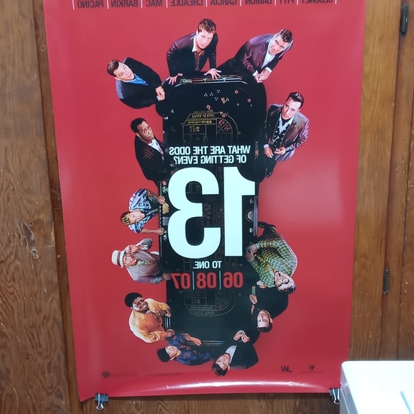 Ocean's 13 - 2007 - original 27x40 ADV movie poster - BRAD PITT, GEORGE CLOONEY - Picture 6 of 7